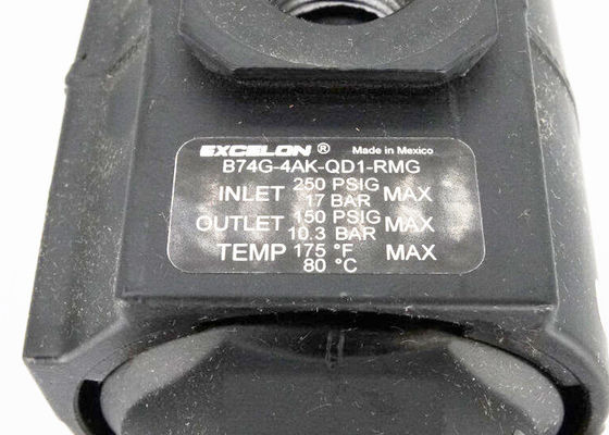 B74G-4AK-QD1-RMG Filter metalen schaal met zichtglas met 1/2 &quot;PTF-poorten