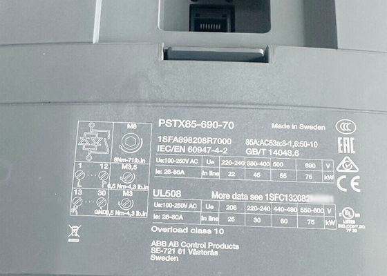 PSTX85-690-70 1SFA898208R7000 PSTX Softstarter 85A 208~690VAC Nieuw