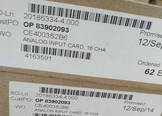 EMERSON DELTAV Analoogkaart VE4003S2B6 CE4003S2B6 16CH Redundante voeding