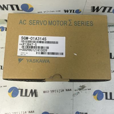 Yaskawa AC Industrial Servo Motor, High Power Servo Motor SGM-01A314S 100W 200V