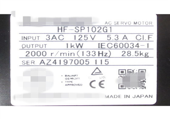 MITSUBISHI Industrial Compact Servo Motor Unit HF-SP102G1 (1/6) Versnelling CNVM-6120-6