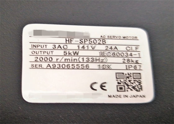 Black Shell Industrial Servo Motor HF-SP502B / HF-SP702B voor materiaalbehandeling