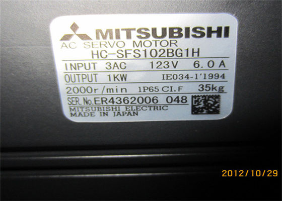 MITSUBISHI Industrial Control AC servomotor HC-SFS102BG1H nieuw,2000min/r,1KW