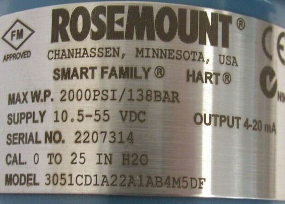 Rosemount 3051CD1A22A1AB4M5DF Hoogtemperatuurdifferentiële drukzender