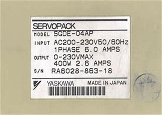 Merken Yaskawa AC Servo Versterker SGDE-04AP Sigma Series In Box