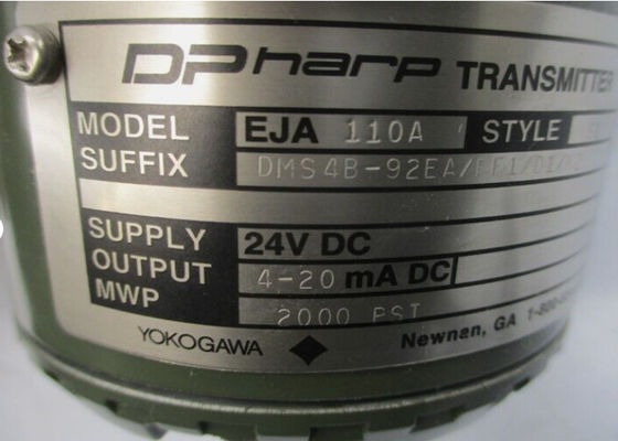 EJA110A-DMS4B-92EA/FF1/D1/K2 24VDC 2000PSI NSNP Style S1 Druktemperatuur Transmitter