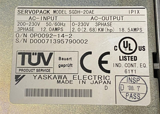 Yaskawa SGDH-20AE Servomotor Brand New in originele doos