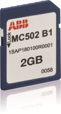 ABB MC502 1SAP180100R0001 AC500 SD-geheugenkaart gedistribueerde automatisering PLC's