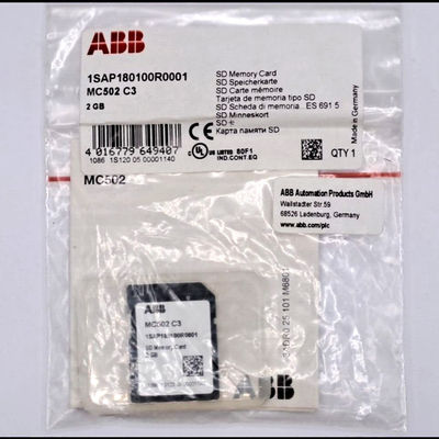 ABB MC502 1SAP180100R0001 AC500 SD-geheugenkaart gedistribueerde automatisering PLC's