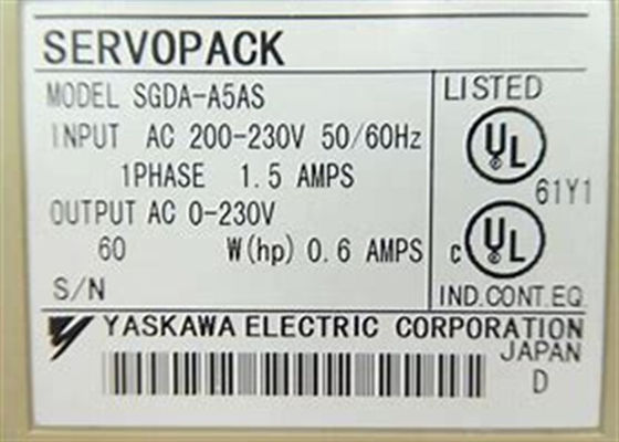 Yaskawa SGDA-A5AS 230V AC Servo Versterker Brand New Original