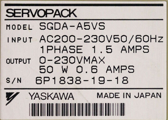 SGDA-A5VS merk Yaskawa Nieuwe industriële servo aandrijvingen In origineel
