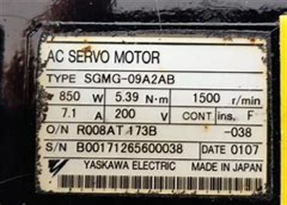 Yaskawa merk Sigma SGMG-09A2AB Servomotor Nieuw Originaal In Doos