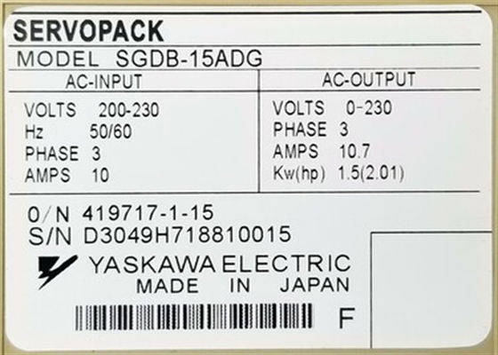 Yaskawa Industrial Servo Drives SGDB-15ADG Brand Original Nieuw