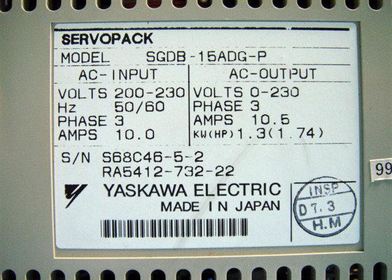 SGDB-15ADG-P AC Servo Drives Brand New Yaskawa In Originele Doos
