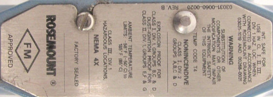 ROSEMOUNT 3051CG4A22A1AB4K5 Druktransmitter 300PSI 10,5-55V-DC