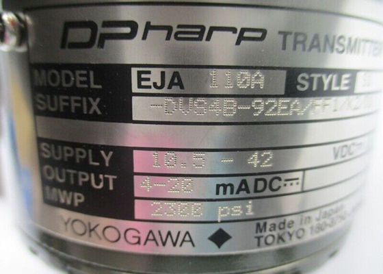 EJA110A-DUS4B-92EA/FF1/K2/D1 10.5-42VDC 2300PSI NSNP-druktransmitter