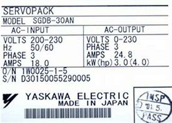 Yaskawa Brand New Industry Servo Drives SGDB-30AN Originele doos