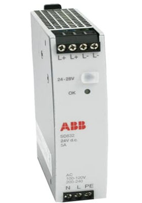 ABB 3BSC610065R1 SD832 Stroomvoorziening 24VDC 5A 100-120/200-240 V 0,45 kg