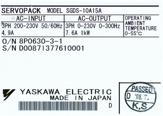Yaskawa SGDS serie SGDS-10A15A gloednieuwe servo aandrijvingen originele