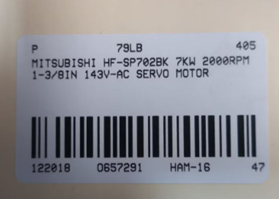 Mitsubishi HF-SP702BK Servomotor 7kw 2000rpm 1-3/8in 143v-ac