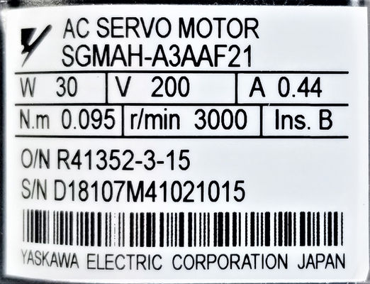 Yaskawa AC Servo Motor SGMAH-A3AAF21 Brand New In Originele Doos