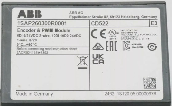 ABB CD522 1SAP260300R0001 Functiemodule 2 encoder-invoer Zweden