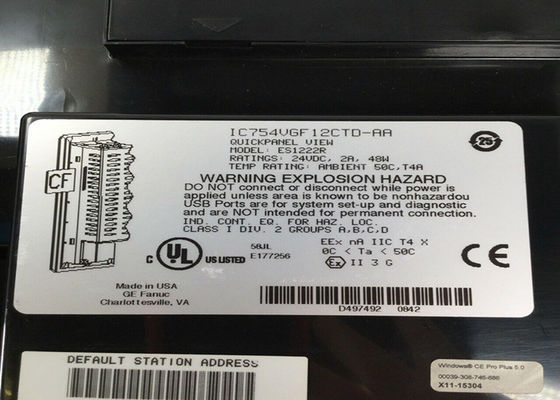 GE IC754VSI12CTD ES1222R IC754VGF12CTD aangedreven door een 12 of 24 VDC-stroomkabel