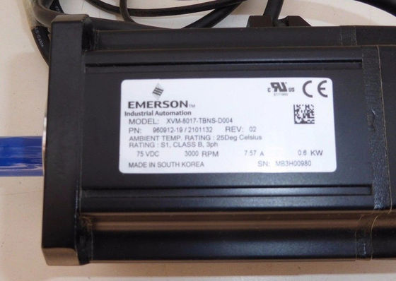 0.6 KW Servomotor Emerson XVM-8017-TBNS-D004 Industrieveld