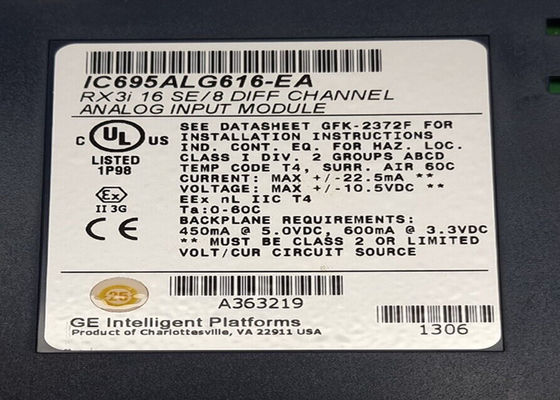 GE IC695ALG616 PACSystems RX3i Analog Input Module, stroom/spanning, 16/8 kanaal