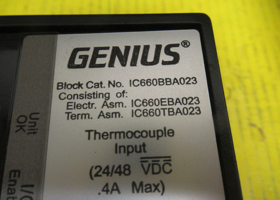 GE Fanuc IC660BBA023 6 ingangscircuits, 24 tot 48 volt gelijkstroom van blokvermogen, -25 mV tot 150 mV van spanningsmetingen