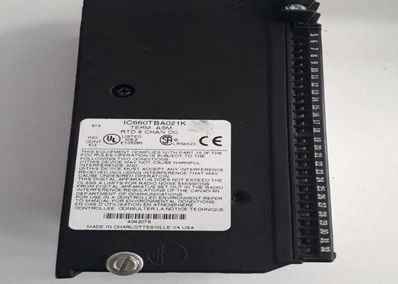 IC660TBA021 is een door GE Fanuc vervaardigde RTD-invoerblokterminal.