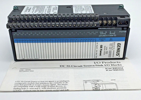 De GE Fanuc IC660BBD024 is een intelligent hoge dichtheid 32-punts discrete sourcing Input / Output (I / O) blok