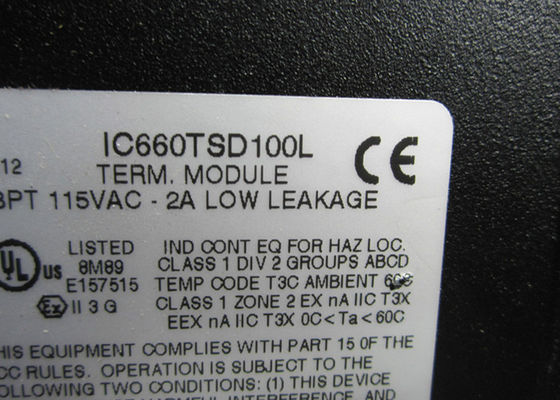 De GE Fanuc IC660TSD100 terminal assembly is vervaardigd door GE Fanuc, 32 tot 140 graden Fahrenheit