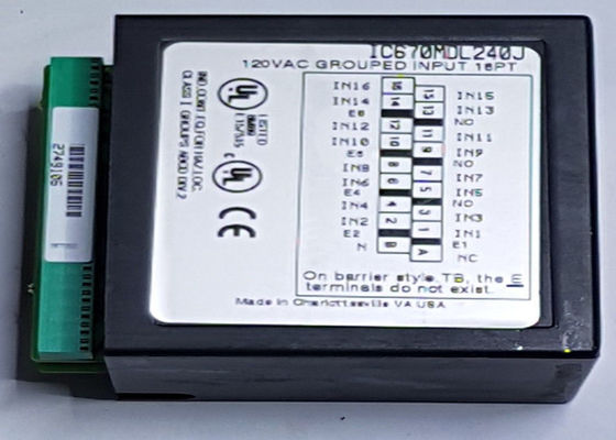 IC670MDL240 is een 16-punts discrete input module uit de Field control serie van GE Fanuc