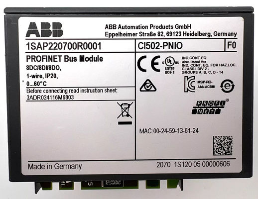 CI502-PNIO 1SAP220700R0001 Communicatiemodule 24V gelijkstroom Nieuw type