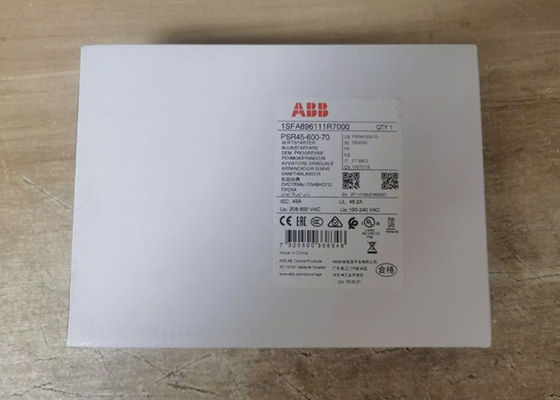ABB PSR45-600-70 1SFA896111R7000 Een nominale maximale bedrijfsstroom van 45 A met een bedrijfsspanning