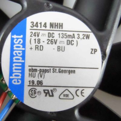Compact 3414 NHH industriële centrifuge ventilator met 35000 uur levensduur L10