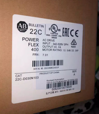 22C-D030N103 AB PowerFlex 400- 15 kW (20 pk) wisselstroom aandrijving