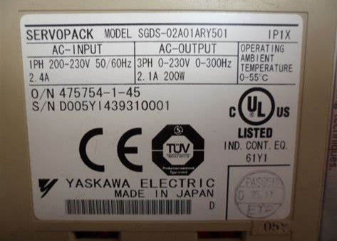 Heavy Duty Industrial YASKAWA Servo System IP20 tot IP66 Beschermingsklasse 1.3kW Vector Control