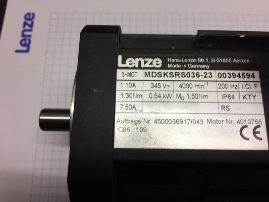 Lenze MDSKSRS036-23 Servomotor GERENAMEERD POWER 0,54 kW