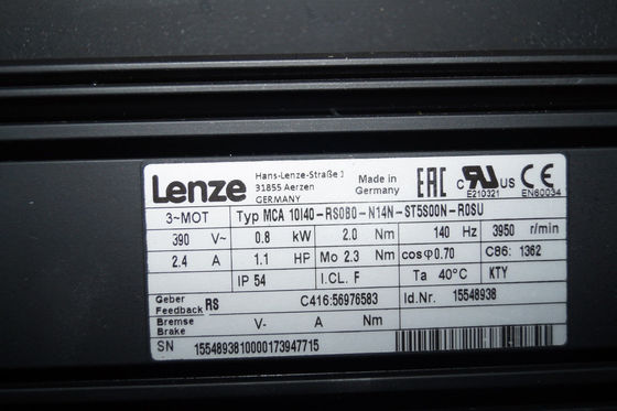 Lenze MCA 10I40- RS0B0-N14N-ST5S00N-R0SU 1.4751242 LB-FT koppel