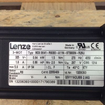 Lenze MCS 06F60-RS0B0-A11N-ST5S00N-R0SU Synchrone servomotor