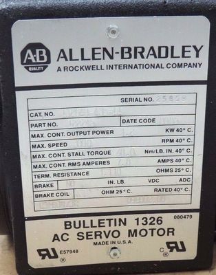 AB 1326AB-A3E-11SERV MTR 48-IN-LB 3K-RPM STD INCH-grensschakelaar met 115V gelijkstroomspanning