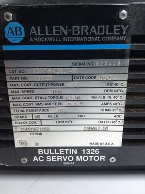 AB 1326AB-A530E-21 AC-servomotoren voor hoge precisie toepassingen