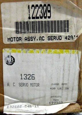 Servomotoren van de serie AB 1326AB-C4B-11 Torque Plus voor de AC-servomotor 1391-DES