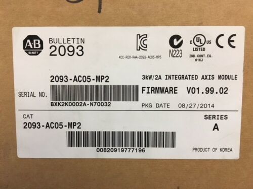 Allen-Bradley 2093-AC05-MP2 Kinetix 2000 geïntegreerde asmodule