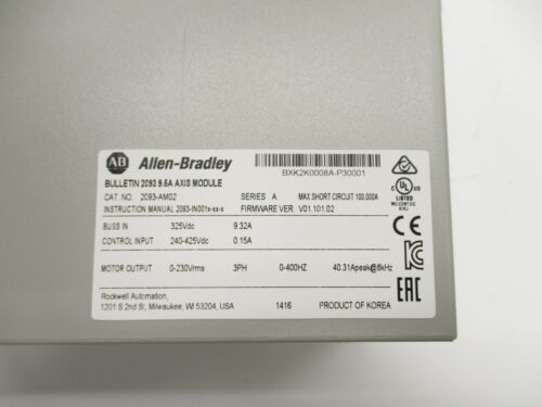Allen-Bradley 2093-AM02 Kinetix 2000-assenmodule