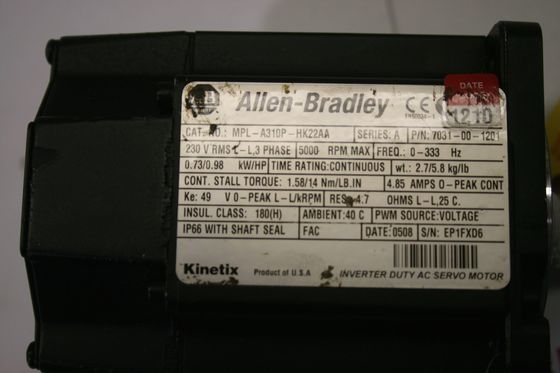 Alleen-Bradley MPL-A310P-HK22AA MPL-serie MPL 240V AC roterende servomotor