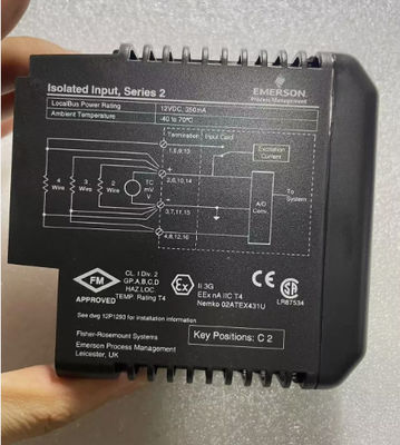 Emerson KJ3222X1-BA1 Analoog KJ3222X1-BA1 12P2532X092 Geïsoleerde invoermodule