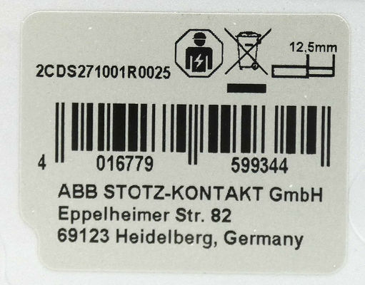 ASEA BROWN BOVERI 2CDS271001R0025 S201M-B2 Bijkomende contactkern S200-serie schakelaar